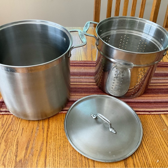 All-Clad Multi Cooker Stock Pot 4 piece Pasta Insert - Picture 1 of 4